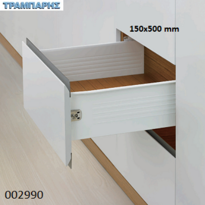 Picture of ΟΔΗΓΟΣ ΜΕΤΑΛΛΙΚΑ ΠΛΑΙΝΑ Y: 150 x500 mm  ΜΠΕΖ DTC
