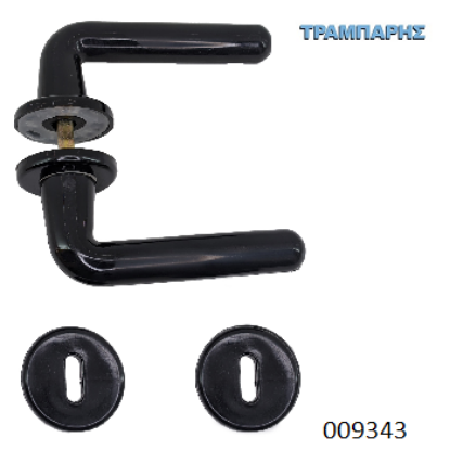 Picture of ΜΠΕΤΟΥΓΙΑ ΡΟΖΕΤΑ Art ''Plastik'' μεσόπορτας, Μαύρο, ανά ζεύγος