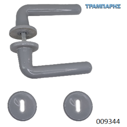 Picture of ΜΠΕΤΟΥΓΙΑ ΡΟΖΕΤΑ Art ''Plastik'' μεσόπορτας, Γκρί, ανά ζεύγος