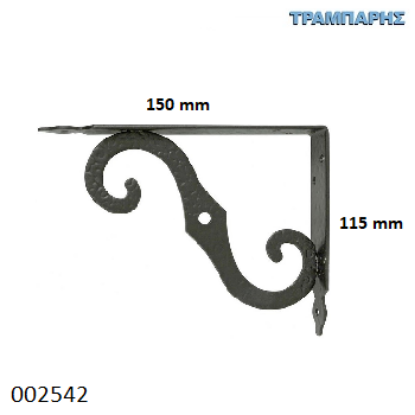 Picture of ΓΩΝΙΑ 115x150mm ΜΑΥΡΗ ΔΙΑΚΟΣΜΗΤΙΚΗ AMIG