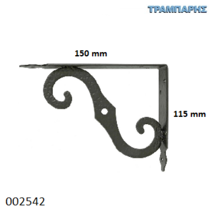 Εικόνα της ΓΩΝΙΑ 115x150mm ΜΑΥΡΗ ΔΙΑΚΟΣΜΗΤΙΚΗ AMIG-0932