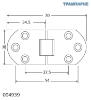 Εικόνα της ΜΕΝΤΕΣΕΣ ΡΑΠΤΟΜΗΧΑΝΗΣ 70x30 mm ΧΡΥΣΟ