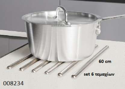 Εικόνα της ΒΕΡΓΕΣ 60 cm  Inox ΠΡΟΣΤΑΣΙΑΣ ΕΠΙΦΑΝΕΙΩΝ set 6 Τεμαχίων ΑΥΤΟΚΟΛΛΗΤΟ
