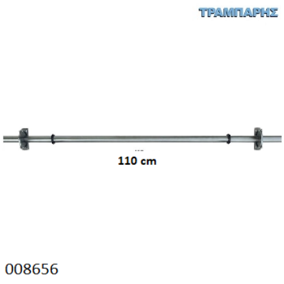 Εικόνα της ΜΠΑΡΑ ΘΥΡΩΝ ΑΠΟΣΠΩΜΕΝΗ 110 cm Inox ματ metalor