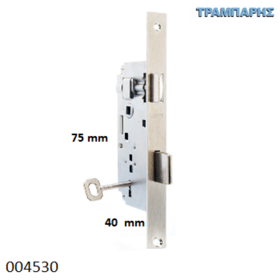 Εικόνα της ΚΛΕΙΔΑΡΙΑ 40x75 mm ΤΕΤΡΑΓΩΝΗ ΝΙΚΕΛ ΜΕΣΟΠΟΡΤΑΣ GEVY-0749