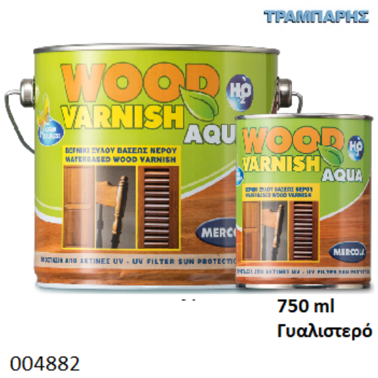 Εικόνα της ΒΕΡΝΙΚΙ ΝΕΡΟΥ 750ml Gloss WOOD VARNISH AQUA