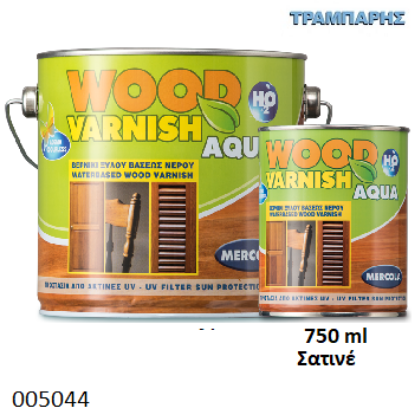 Εικόνα της ΒΕΡΝΙΚΙ ΝΕΡΟΥ 750ml Satine WOOD VARNISH AQUA