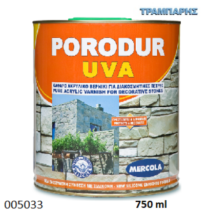Picture of ΒΕΡΝΙΚΙ ΠΕΤΡΑΣ 750ml Διαλύτου ΓΥΑΛΙΣΤΕΡΟ PORODUR UVA