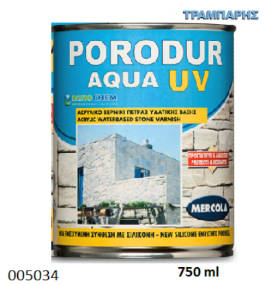 Picture of ΒΕΡΝΙΚΙ ΠΕΤΡΑΣ 750ml Νερού ΓΥΑΛΙΣΤΕΡΟ PORODUR AQUA UVA