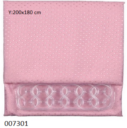 Εικόνα της ΚΟΥΡΤΙΝΑ ΜΠΑΝΙΟΥ 180x200 cm Μονόχρωμη Ροζ