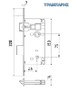 Εικόνα της ΚΛΕΙΔΑΡΙΑ 45x75 mm 22 cm πλάκα ΟΒΑΛ ΝΙΚΕΛ Gevy