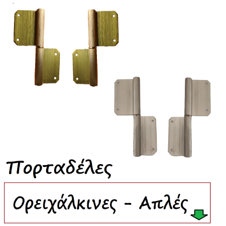 Picture for category Μεντεσέδες Θυρών Πορταδέλες ορειχάλκινες απλές