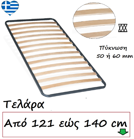 Εικόνα για την κατηγορία Τελάρα 121 εώς 140 cm πυκνωση 50 ή 60 mm
