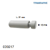Picture of ΑΠΟΣΤΑΤΗΣ  Φ12 x L21 mm Λευκό Αλουμίνιο