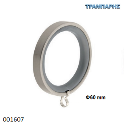 Εικόνα της ΚΡΙΚΟΣ Τετράγωνος Φ60 mm Νίκελ ματ