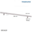 Εικόνα της ΛΑΒΗ-μπάρα Art ''0193'' 160mm ΜΑΣΙΦ Φ12 x Υ 32mm  Νίκελ Ματ L: 220mm