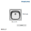 Εικόνα της ΝΕΡΟΧΥΤΗΣ Inox 46,5x43,5 cm 1B Γούρνα 36,5x33,5x15 cm E33 ΣΑTINE Pyramis