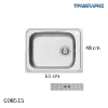 Εικόνα της ΝΕΡΟΧΥΤΗΣ Inox 61x48 cm 1B Γούρνα 50x40x21 cm Space Plus ΣΑΓΡΕ Pyramis
