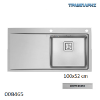 Εικόνα της ΝΕΡΟΧΥΤΗΣ Inox 100x52 cm 1B Γούρνα 45x40x20 cm Δεξιά Olynthos ΒΟΥΡΤΣΙΣΜΕΝΟ Pyramis