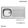 Εικόνα της ΝΕΡΟΧΥΤΗΣ Inox 100x50 cm 1B Γούρνα 36,5x33,5x15 cm International Επικαθήμενος ΣΑΤΙΝΕ Pyramis