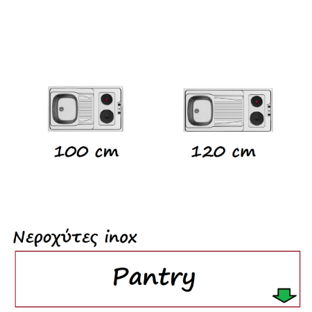 Εικόνα για την κατηγορία Νεροχύτες inox Pantry