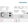Picture of ΝΕΡΟΧΥΤΗΣ Pantry 120x60x5,5 cm  1B Γούρνα 34x40x15 cm & 2 εστιές Inox ΣΑΤΙΝΕ Pyramis