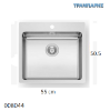 Εικόνα της ΝΕΡΟΧΥΤΗΣ 55x50,5x20 cm 1B Γούρνα LEDGE Maidsinks