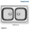 Εικόνα της ΝΕΡΟΧΥΤΗΣ 79x50x20 cm 2B Γούρνες INSET Maidsinks