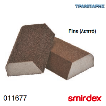 Picture of ΓΥΑΛΟΧΑΡΤΟ 4x4 combi Fine(λεπτό) ΣΦΟΥΓΓΑΡΙ 100x70x25 mm Smirdex