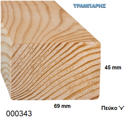 Picture of ΚΑΔΡΟΝΙ 45x69 mm ΠΕΥΚΟ ''V'' 50x75 mm