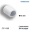 Picture of ΠΕΛΜΑ Φ10 mm ΠΟΜΠΕ PVC ΛΕΥΚΟ Συσκευασία: 250 τεμάχια