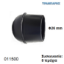 Εικόνα της ΠΕΛΜΑ Φ26 mm ΚΩΝΙΚΟ PVC ΜΑΥΡΟ Συσκευασία: 8 τεμάχια