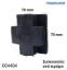 Picture of ΤΑΠΑ 70x70 mm ΤΕΤΡΑΓΩΝΗ ΧΩΝΕΥΤΗ ΦΤΕΡΟ Συσκευασία: ανά τεμάχιο