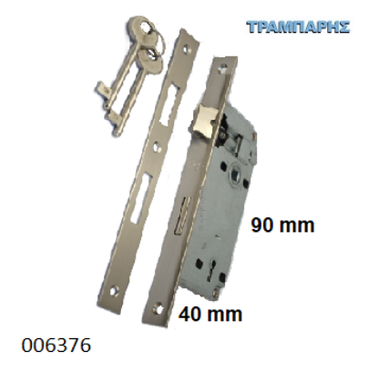 Picture of ΚΛΕΙΔΑΡΙΑ 40x90 mm πλάκα ΤΕΤΡΑΓΩΝΗ ΝΙΚΕΛ Gs
