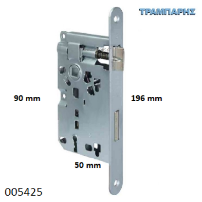 Picture of ΚΛΕΙΔΑΡΙΑ 50x90 mm CENTRO 19.6 mm πλάκα ΟΒΑΛ ΝΙΚΕΛ Agb