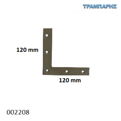 Εικόνα της ΓΩΝΙΑ ΠΛΑΚΑ 120x120 mm ΜΑΡΑΓΚΩΝ Γαλβανιζέ Συσκευασία: ανά τεμάχιο