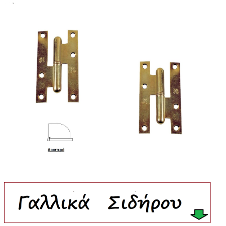 Picture for category Μεντεσέδες θυρών Γαλλικά σιδήρου