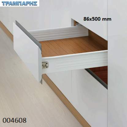 Picture of ΟΔΗΓΟΣ ΜΕΤΑΛΛΙΚΑ ΠΛΑΙΝΑ Y: 086x500 mm  ΜΠΕΖ DTC