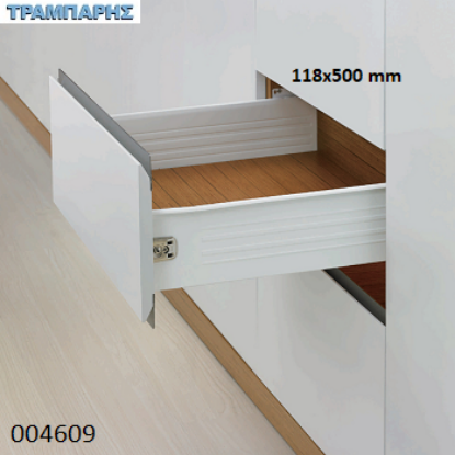 Picture of ΟΔΗΓΟΣ ΜΕΤΑΛΛΙΚΑ ΠΛΑΙΝΑ Y: 118x500 mm  ΜΠΕΖ DTC