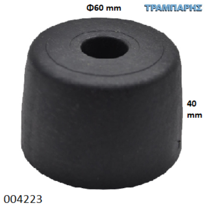 Εικόνα της ΠΕΛΜΑ Φ60x40 mm ΜΑΥΡΟ ΠΛΑΣΤΙΚΟ ΕΠΙΠΛΩΝ