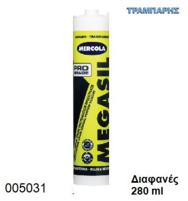 Εικόνα της ΣΙΛΙΚΟΝΗ Διάφανη 280 ml MEGASIL