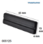 Εικόνα της ΠΑΤΙΝΙ ΚΑΡΦΩΤΟ ΜΑΥΡΟ 15x45x4 mm ΠΛΑΣΤΙΚΟ Συσκευασία: ανά τεμάχιο