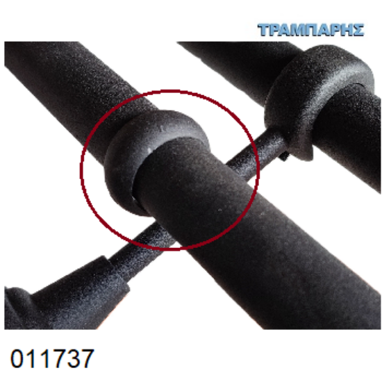 Εικόνα της ΣΥΝΔΕΤΗΡΑΣ Φ10 mm ΔΙΠΛΟΣ κουρτινόβεργας Φ25 Σκουριά