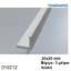 Picture of ΓΩΝΙΑ ΠΛΑΣΤΙΚΗ 20x20 mm μήκος 300 cm ΛΕΥΚΟ ανά τεμάχιο