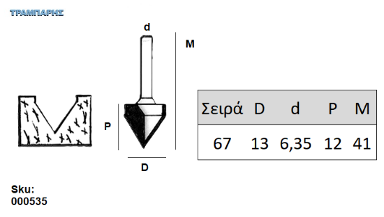 Εικόνα της ΕΡΓΑΛΕΙΟ ROUTER  Σειρά 67 D13 Chn