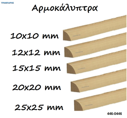 Εικόνα της ΑΡΜΟΚΑΛΥΠΤΡΑ  σε πήχες ξύλου Σουηδικό Αροζο ανά μέτρο