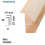 Εικόνα της ΤΖΑΜΟΚΟΡΔΟΝΙ ΠΕΥΚΟ ΑΡΟΖΟ 13x23 mm Πατούρα 4x19 mm σε πήχες ξύλου ανά μέτρο