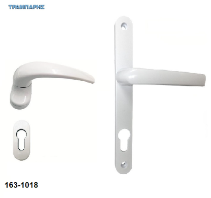 Picture of Μπετούγιες Αλουμινόπορτας Art  ''61'' ΛΕΥΚΟ πλάκα & ροζέτα