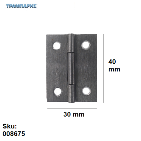 Picture of ΜΕΝΤΕΣΕΣ ΠΛΑΚΑ 40x30 mm Inox metal