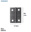 Picture of ΜΕΝΤΕΣΕΣ ΠΛΑΚΑ 60x35 mm Inox metal